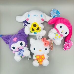 Hello Kitty And Friends® SANRIO Spring Bouquet 6” Plush Collection 2024 Set of 4